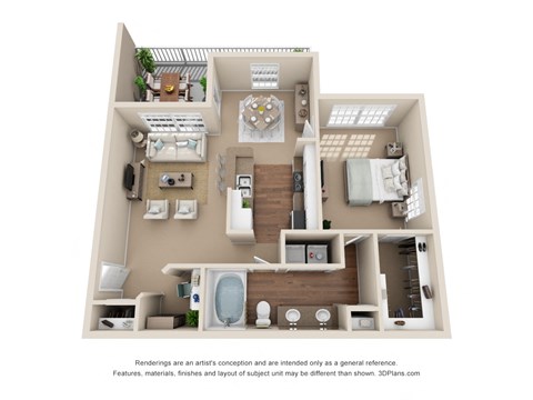 Birch 1bed 1bath 802sqft at Stone Oak @ Parmer, Austin